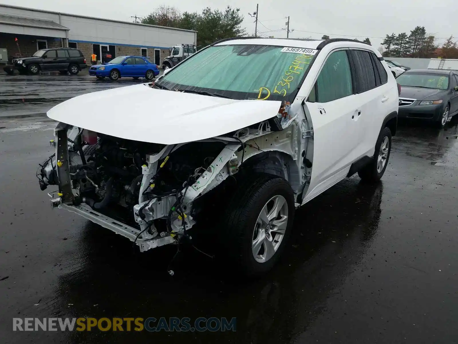 2 Photograph of a damaged car 2T3P1RFV0KC013771 TOYOTA RAV4 2019