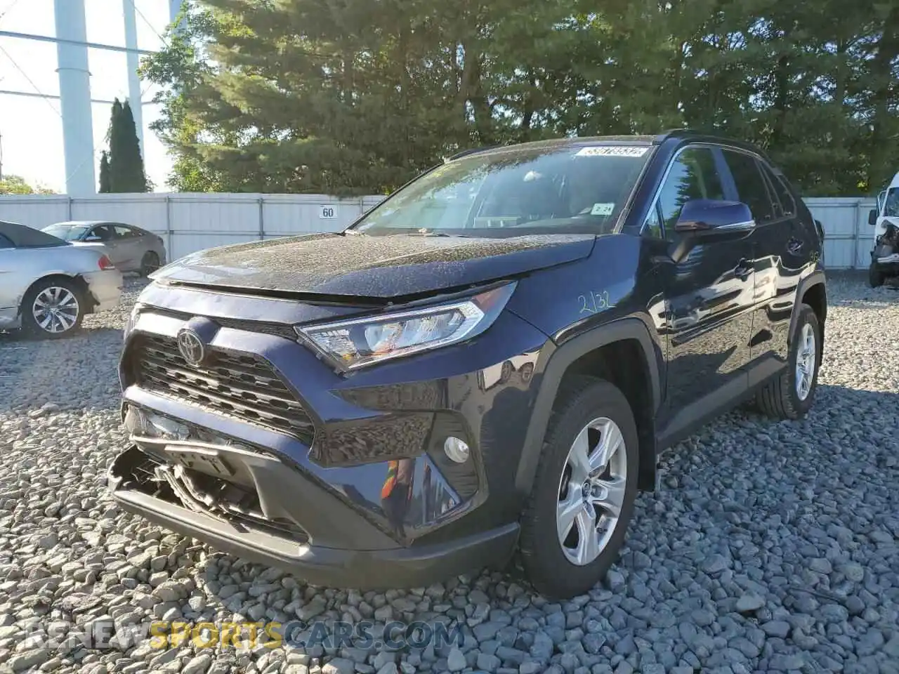 2 Photograph of a damaged car 2T3P1RFV0KW009637 TOYOTA RAV4 2019