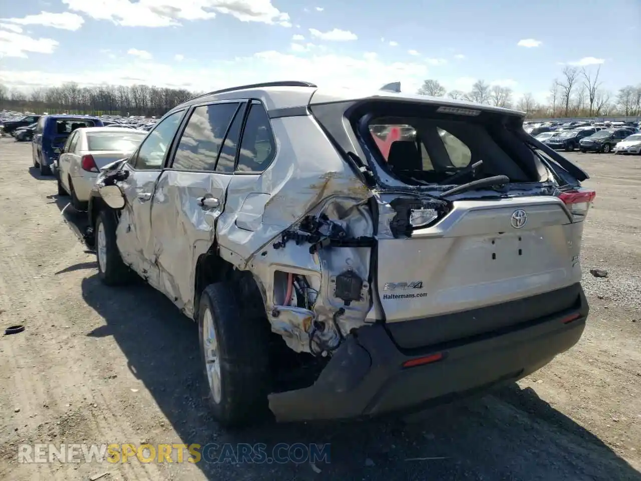 3 Photograph of a damaged car 2T3P1RFV2KC022357 TOYOTA RAV4 2019