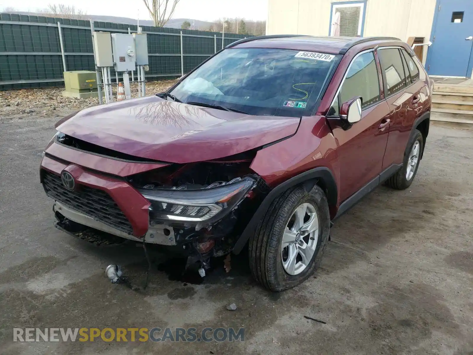 2 Photograph of a damaged car 2T3P1RFV2KC045220 TOYOTA RAV4 2019