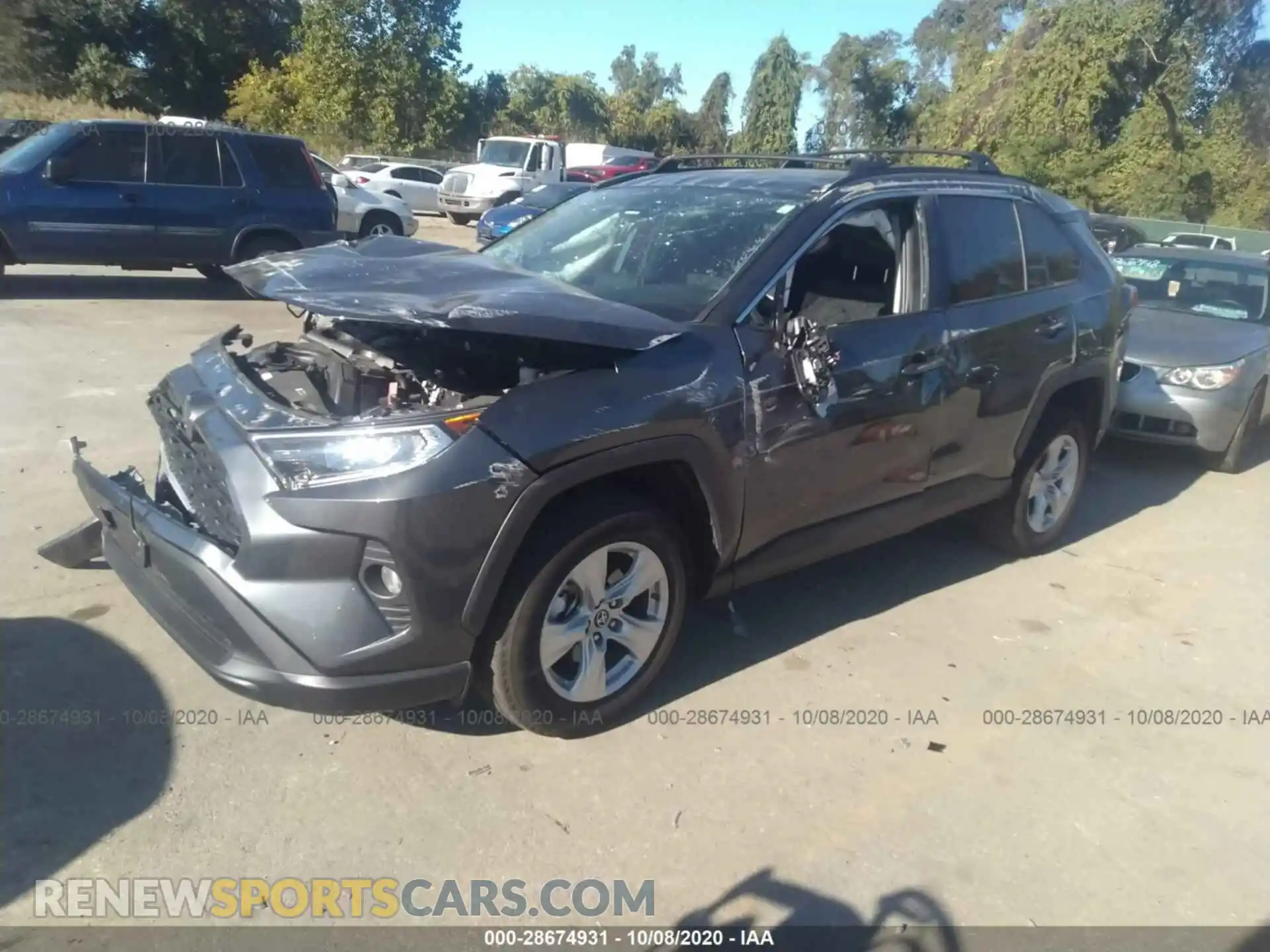 2 Photograph of a damaged car 2T3P1RFV4KC021209 TOYOTA RAV4 2019