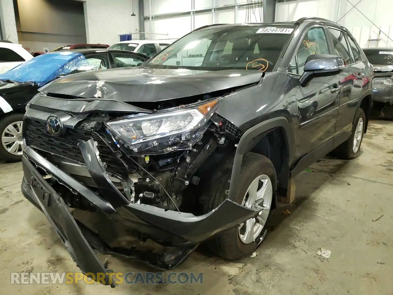 2 Photograph of a damaged car 2T3P1RFV6KC024614 TOYOTA RAV4 2019