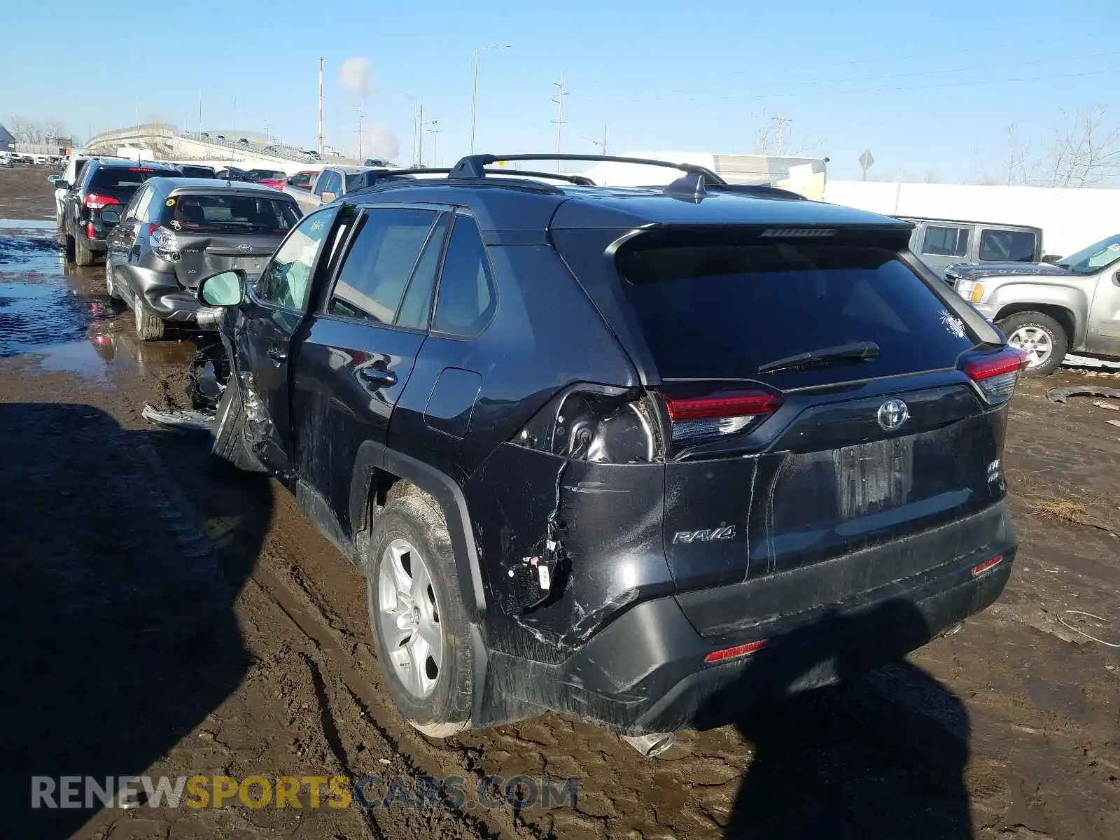 3 Photograph of a damaged car 2T3P1RFV7KC012424 TOYOTA RAV4 2019