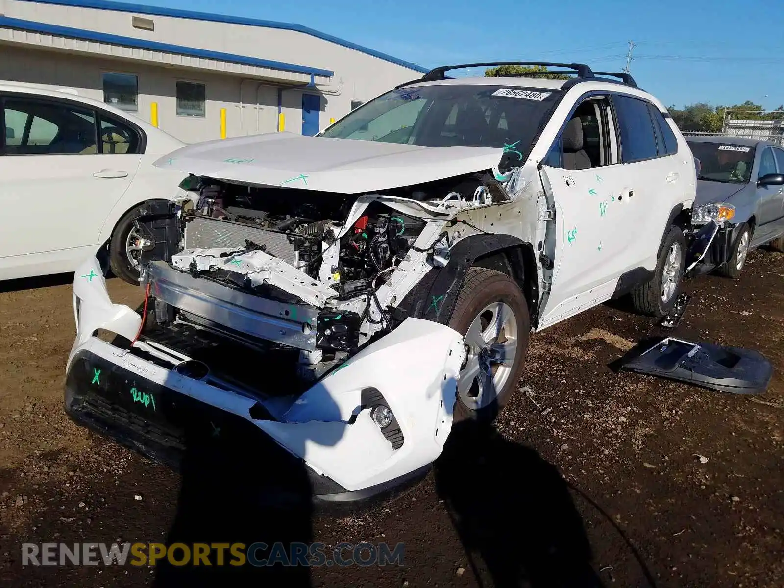 2 Photograph of a damaged car 2T3P1RFV9KC019956 TOYOTA RAV4 2019