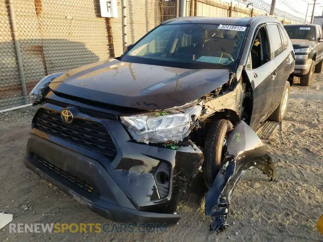 2 Photograph of a damaged car 2T3P1RFV9KW016134 TOYOTA RAV4 2019