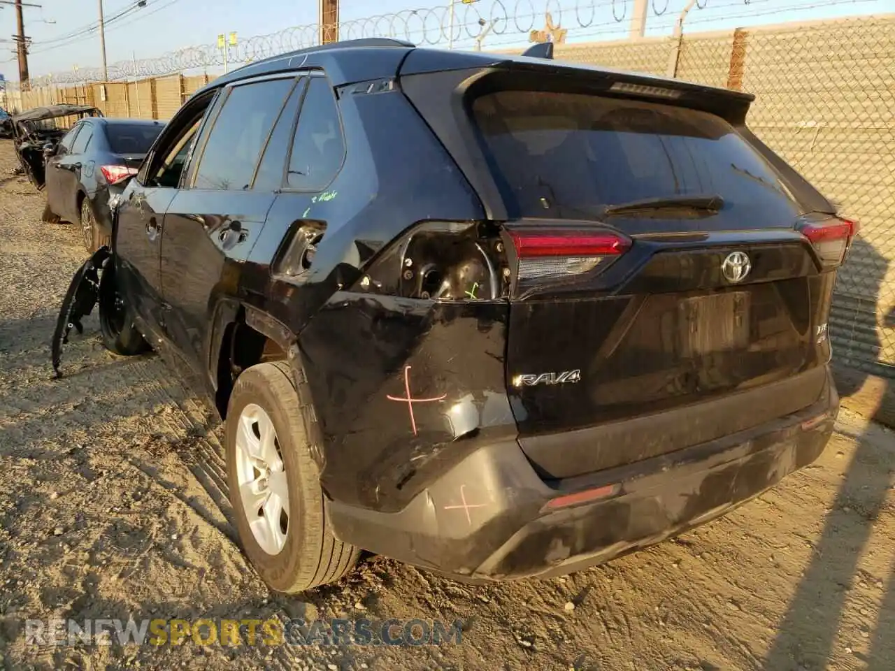 3 Photograph of a damaged car 2T3P1RFV9KW016134 TOYOTA RAV4 2019