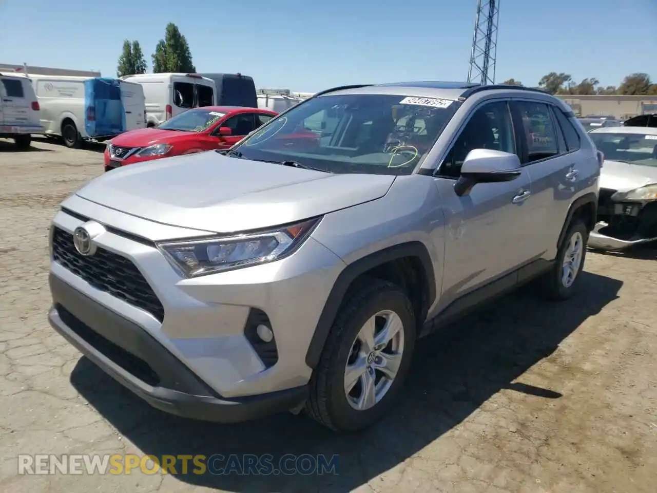 2 Photograph of a damaged car 2T3P1RFV9KW022385 TOYOTA RAV4 2019