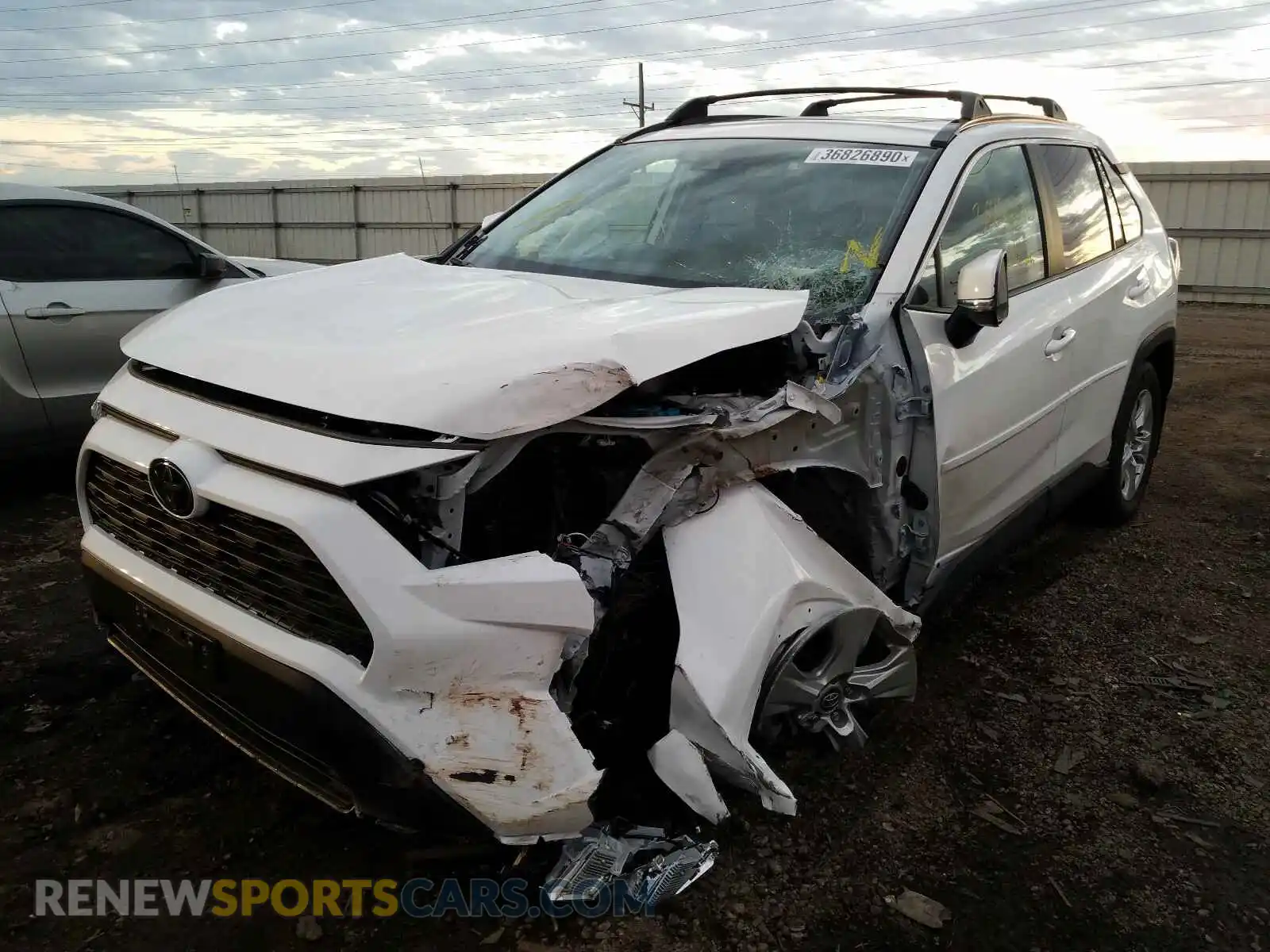 2 Photograph of a damaged car 2T3P1RFV9KW080349 TOYOTA RAV4 2019