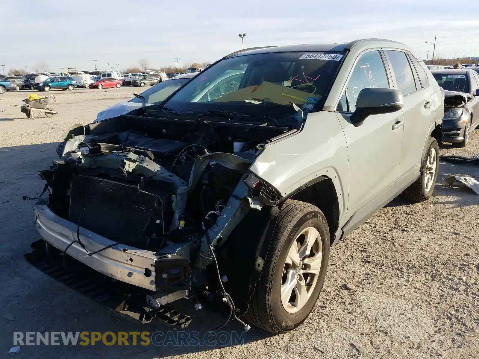 2 Photograph of a damaged car 2T3P1RFVXKC043358 TOYOTA RAV4 2019