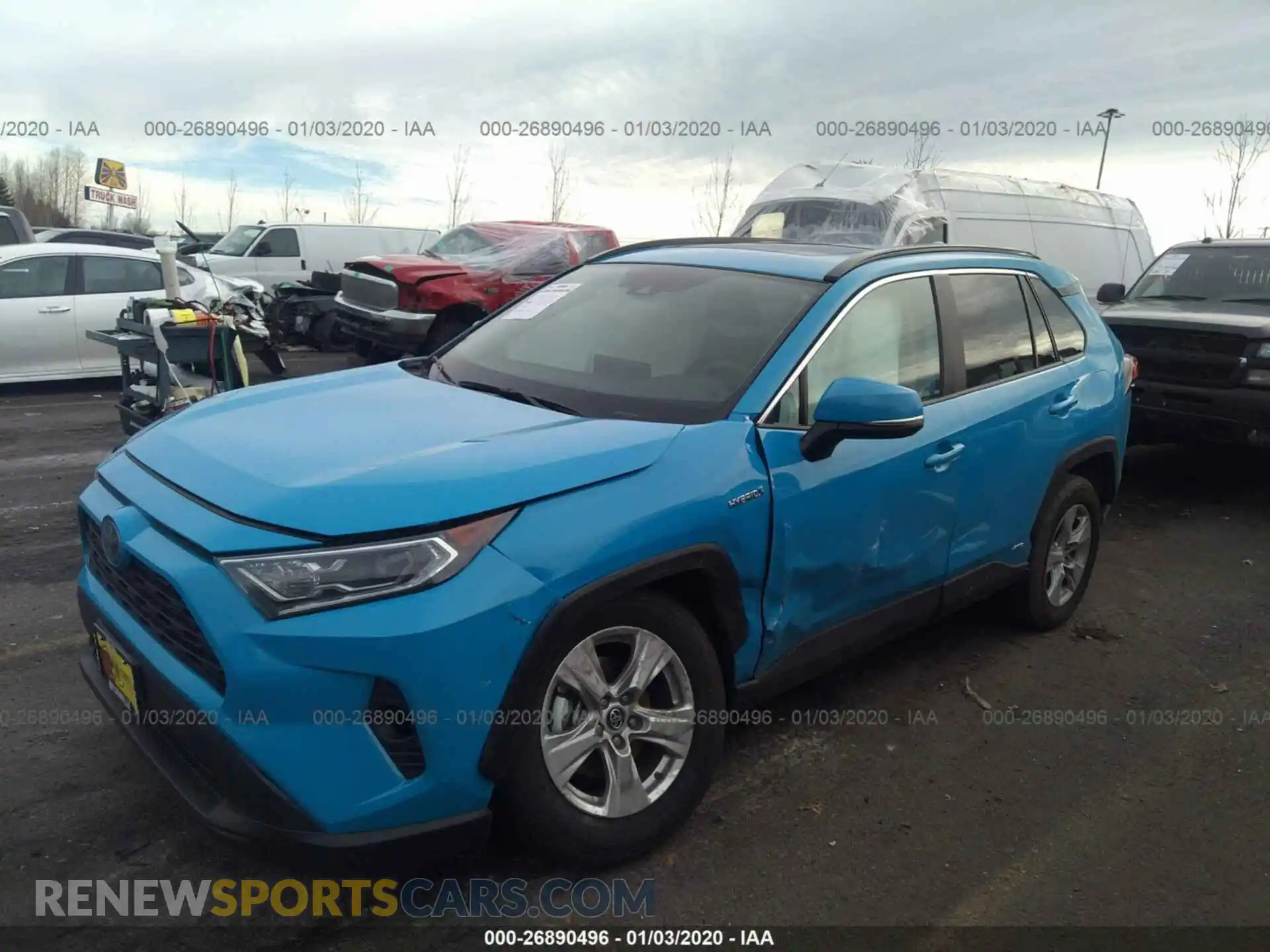 2 Photograph of a damaged car 2T3RWRFV1KW042124 TOYOTA RAV4 2019