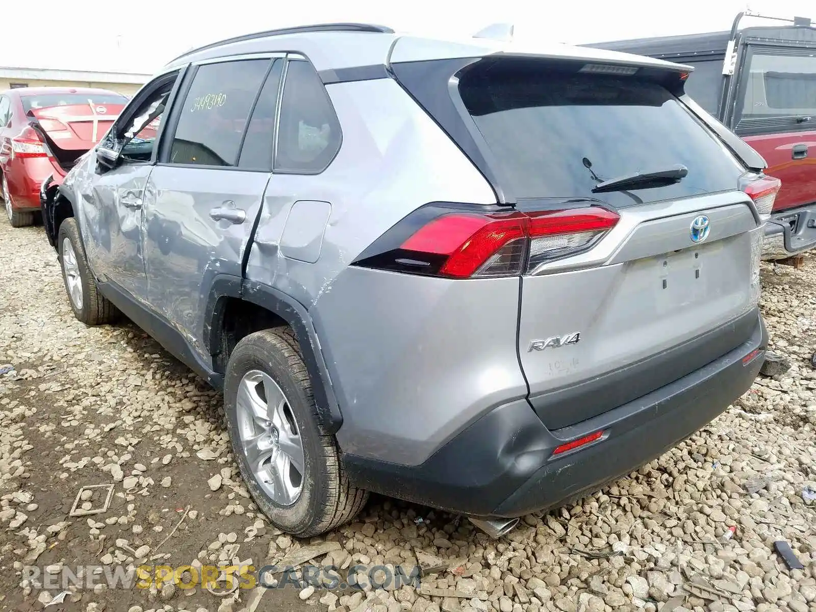 3 Photograph of a damaged car 2T3RWRFV2KW012954 TOYOTA RAV4 2019