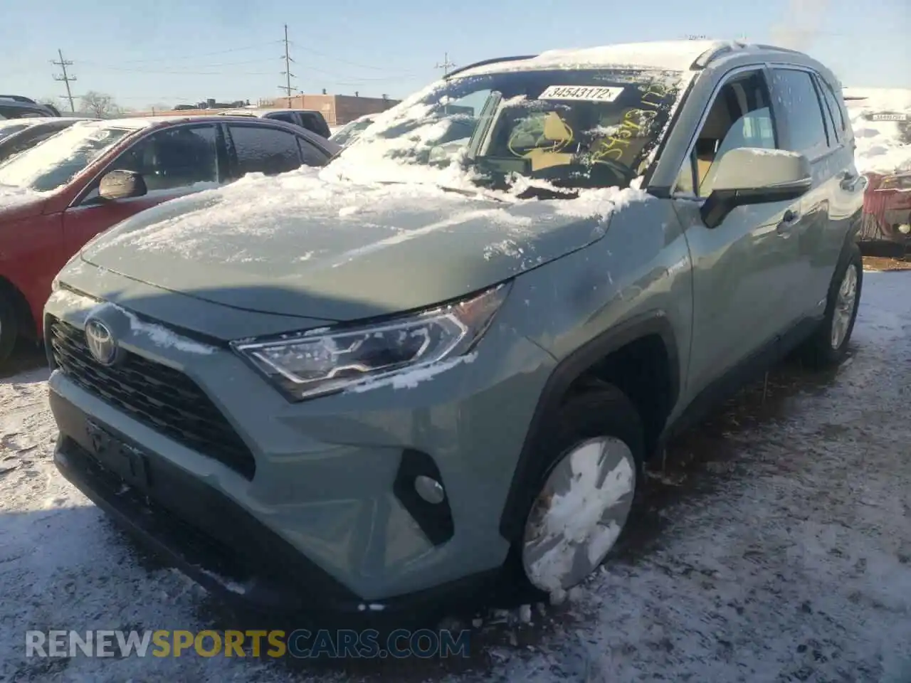 2 Photograph of a damaged car 2T3RWRFV2KW025641 TOYOTA RAV4 2019