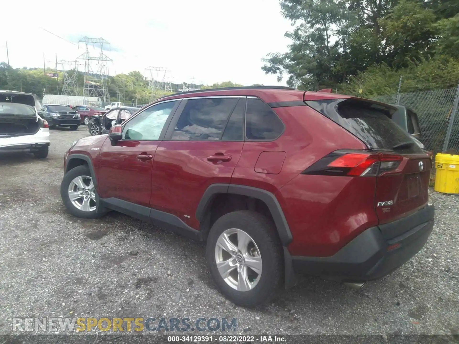 3 Фотография поврежденного автомобиля 2T3RWRFV3KW019573 TOYOTA RAV4 2019
