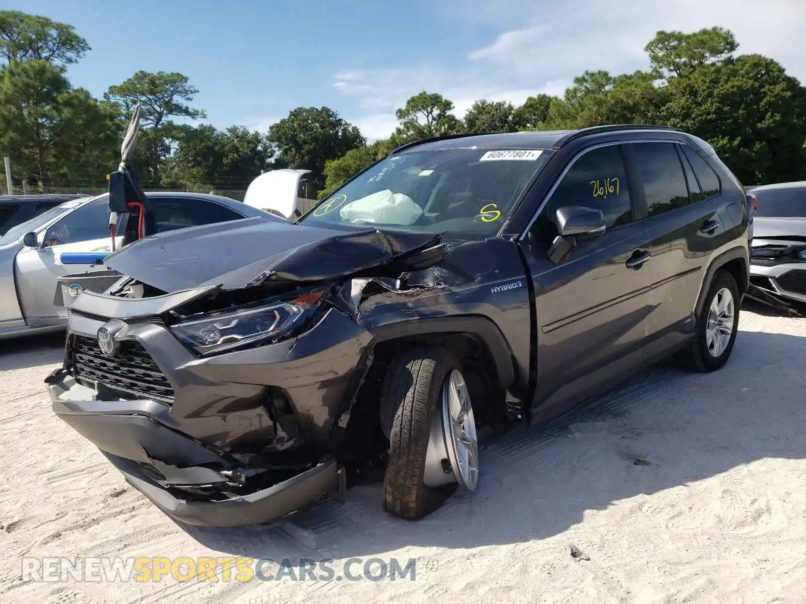 2 Photograph of a damaged car 2T3RWRFV4KW027097 TOYOTA RAV4 2019