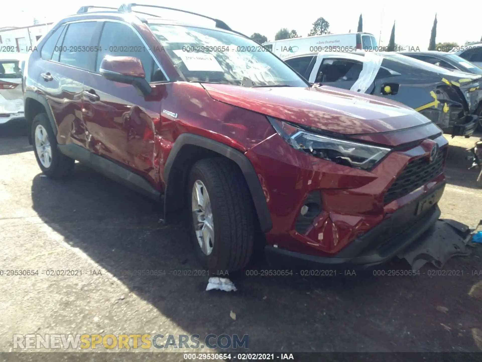 1 Фотография поврежденного автомобиля 2T3RWRFV7KW020113 TOYOTA RAV4 2019