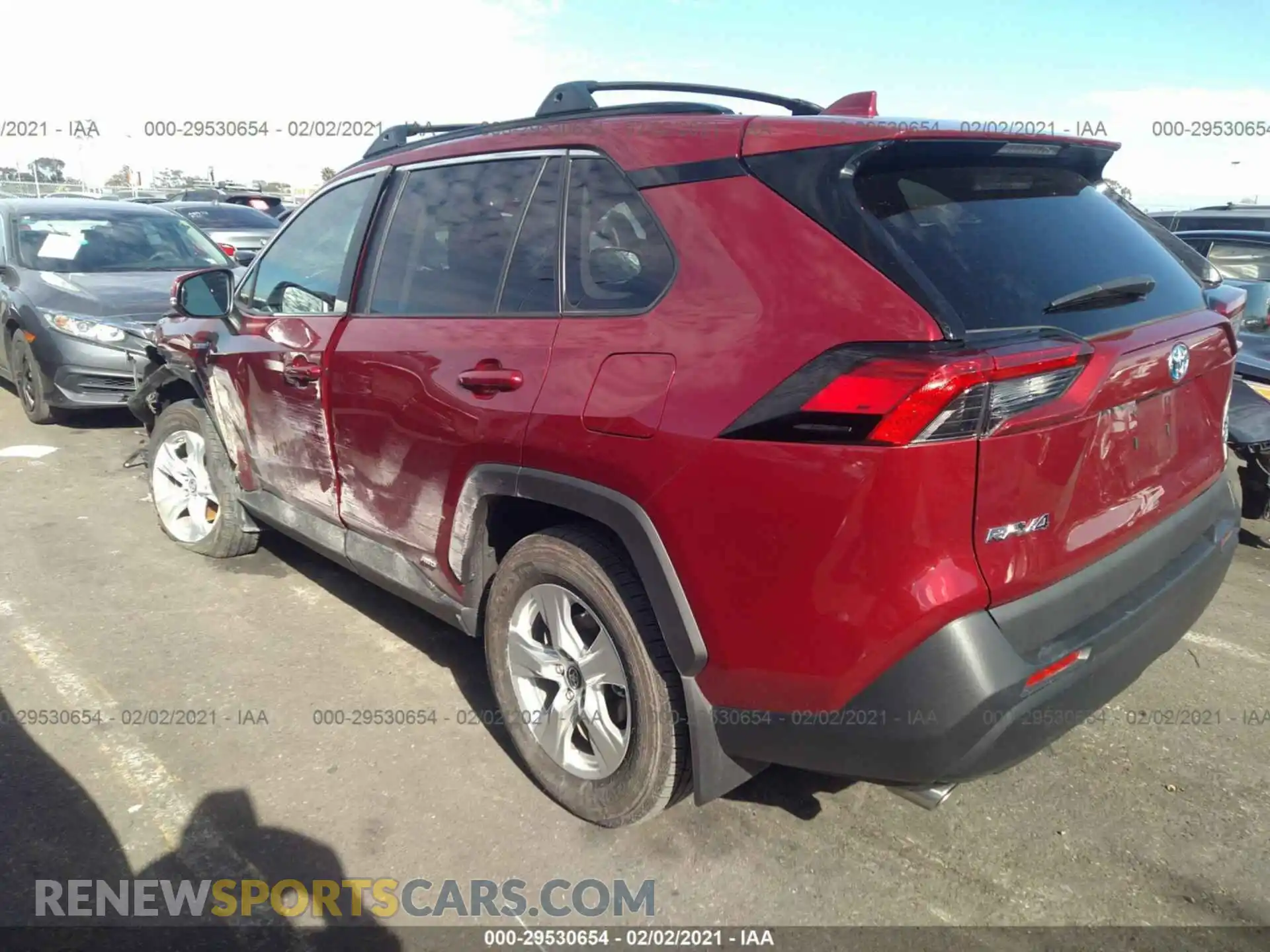 3 Фотография поврежденного автомобиля 2T3RWRFV7KW020113 TOYOTA RAV4 2019