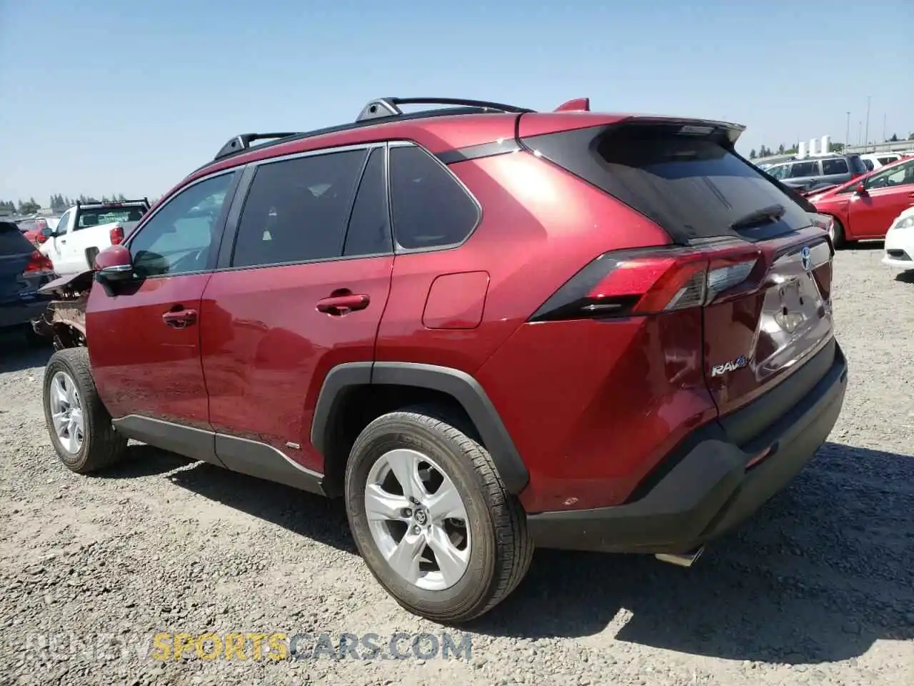 2 Photograph of a damaged car 2T3RWRFV8KW019732 TOYOTA RAV4 2019