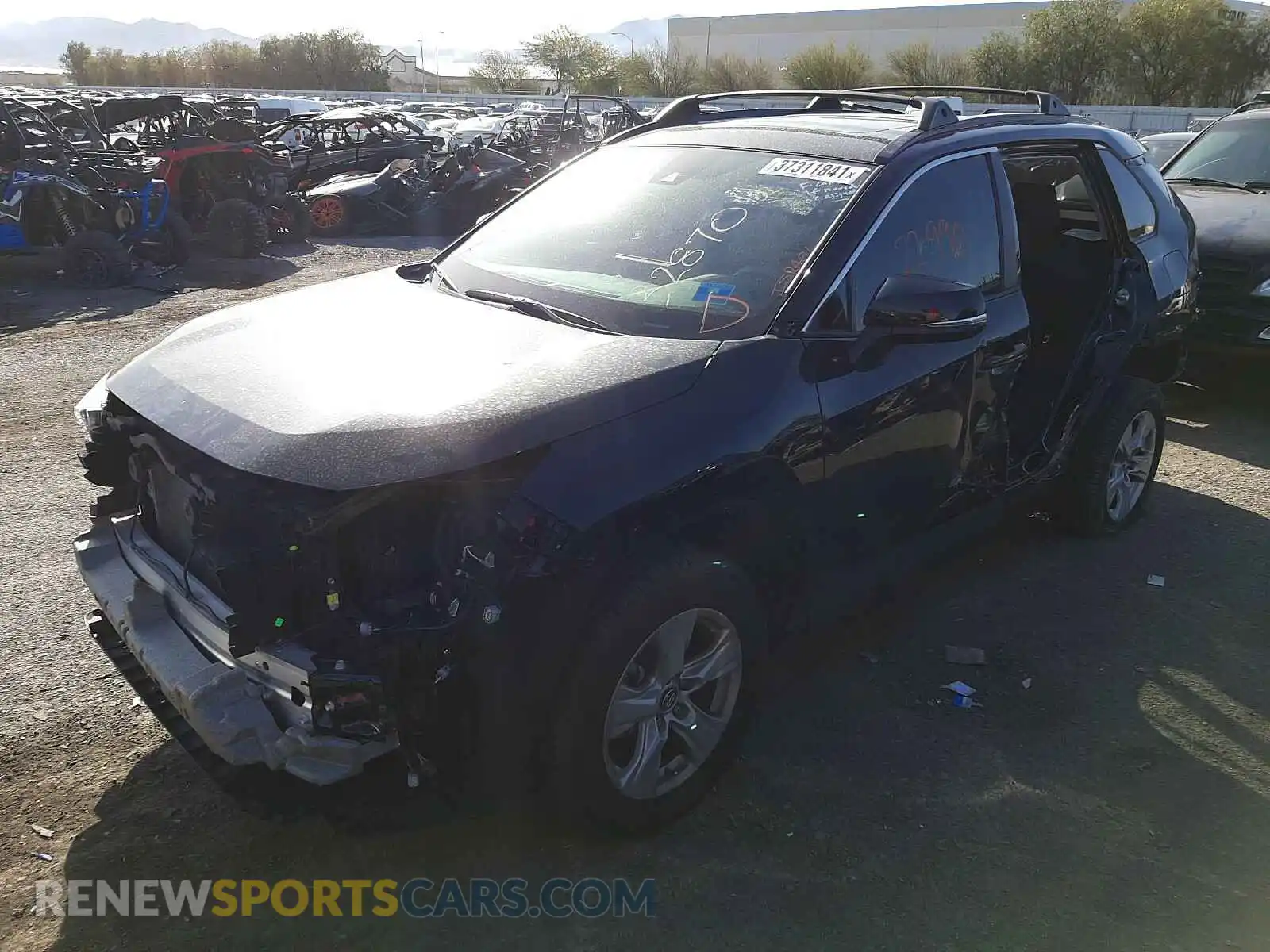 2 Photograph of a damaged car 2T3W1RFV0KC021445 TOYOTA RAV4 2019
