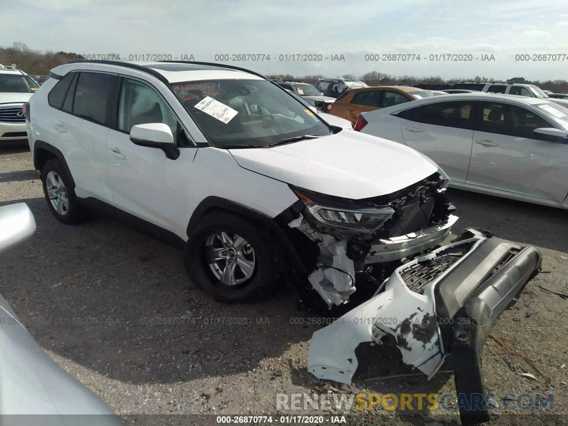 1 Photograph of a damaged car 2T3W1RFV1KC027366 TOYOTA RAV4 2019