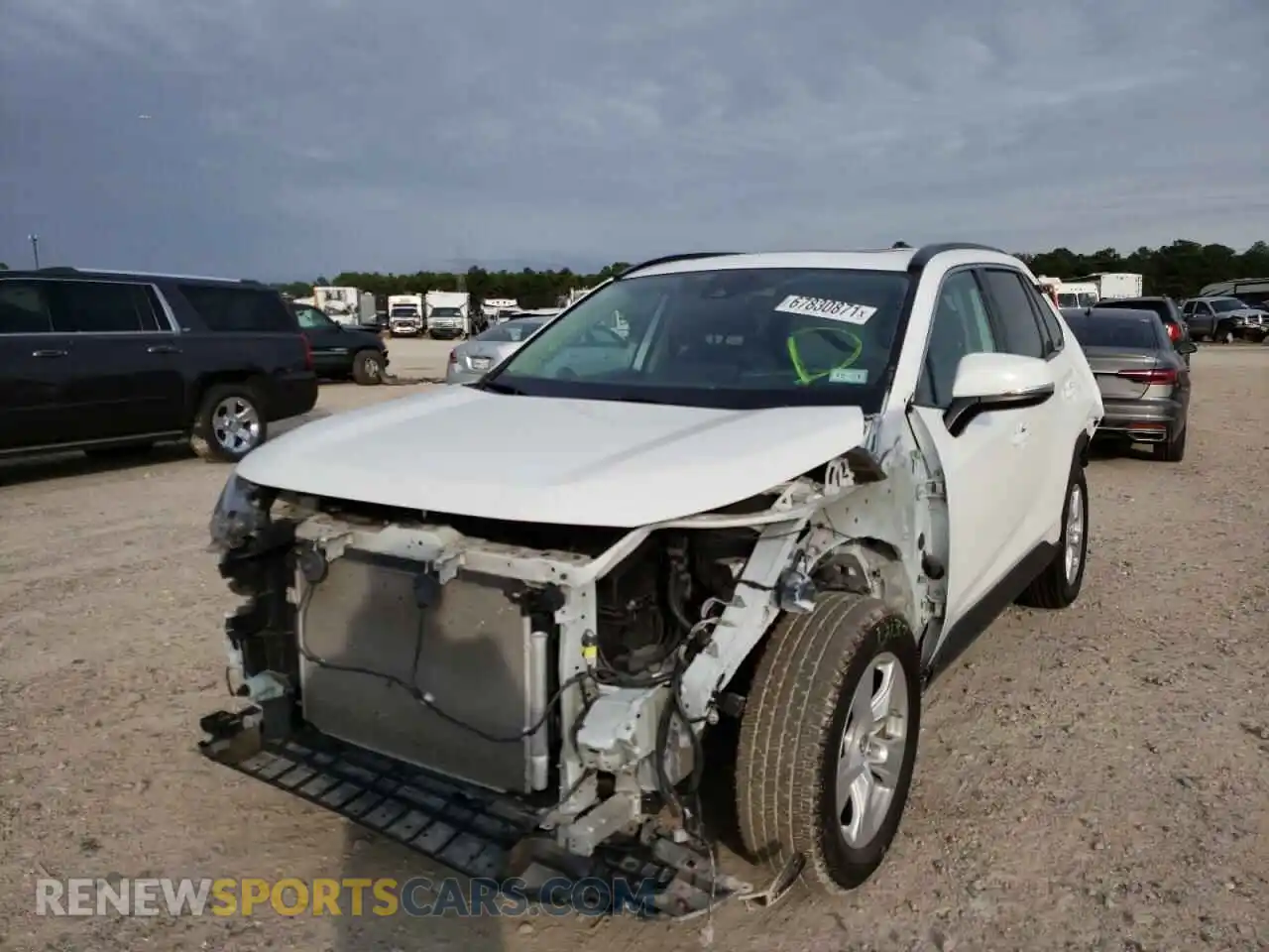 2 Photograph of a damaged car 2T3W1RFV1KW019962 TOYOTA RAV4 2019