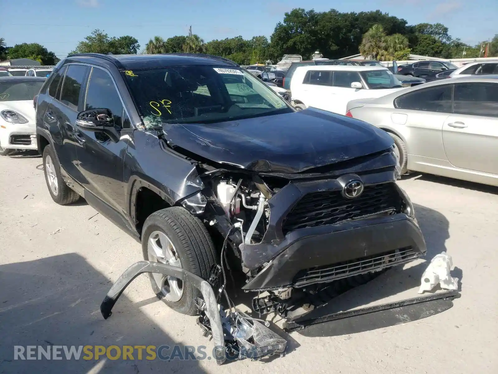 1 Photograph of a damaged car 2T3W1RFV2KC006431 TOYOTA RAV4 2019