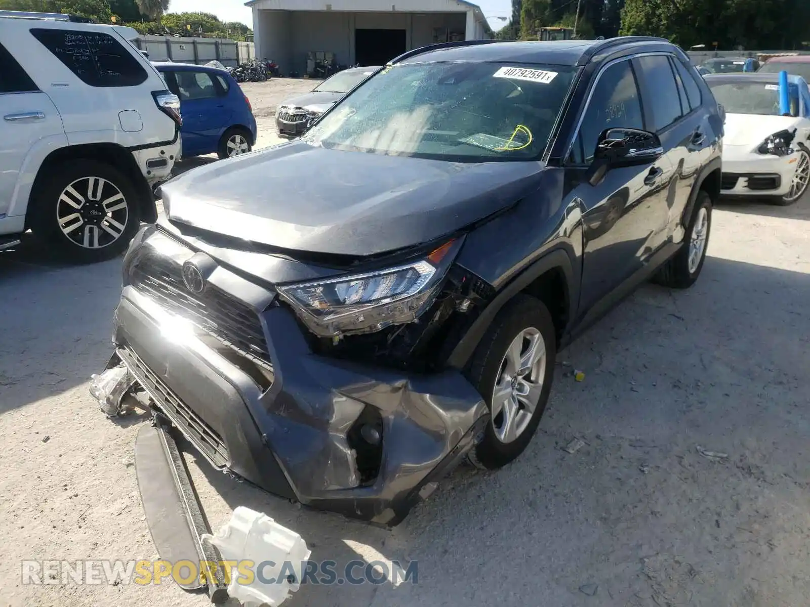 2 Photograph of a damaged car 2T3W1RFV2KC006431 TOYOTA RAV4 2019