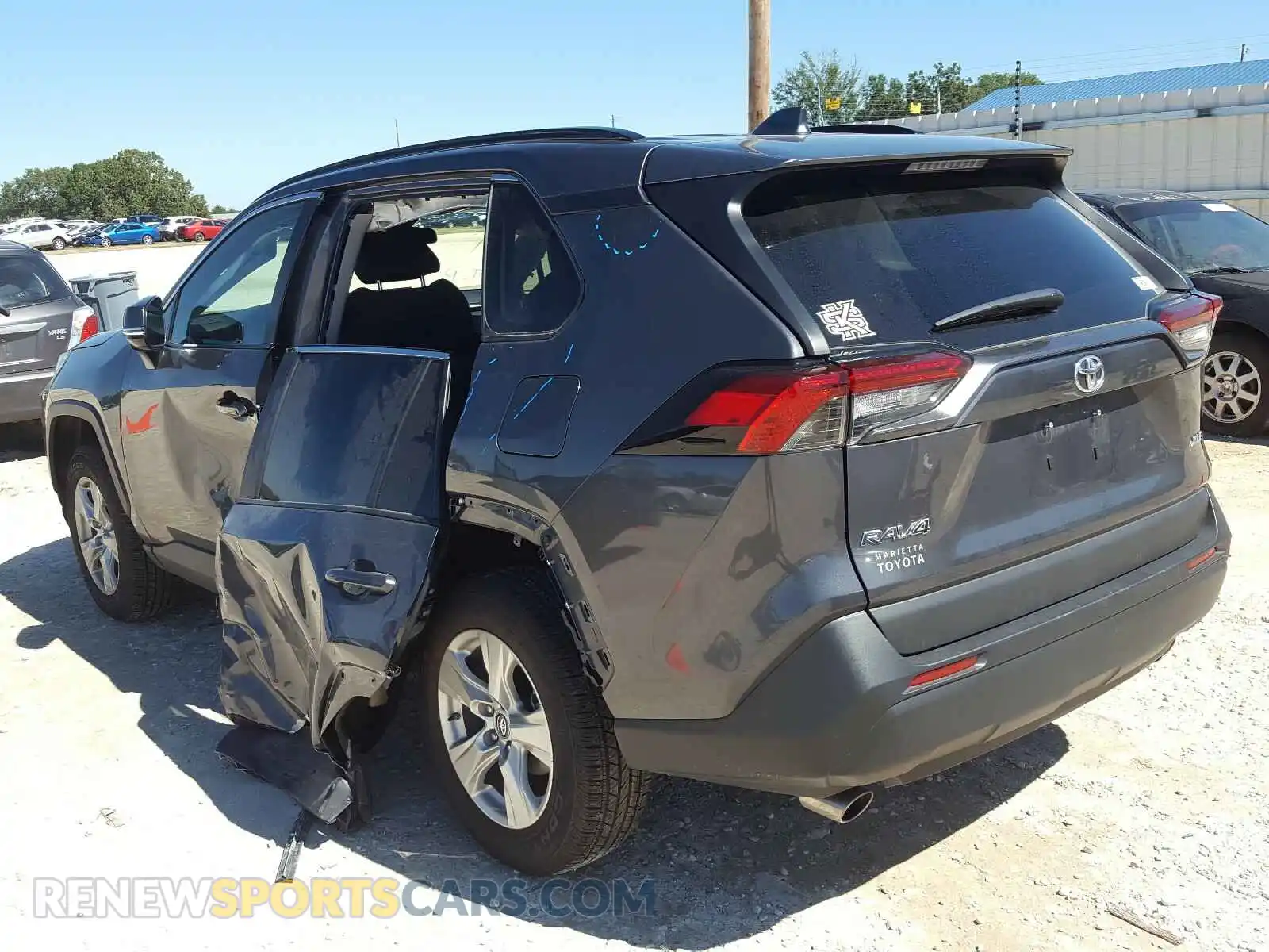 3 Photograph of a damaged car 2T3W1RFV2KW034602 TOYOTA RAV4 2019