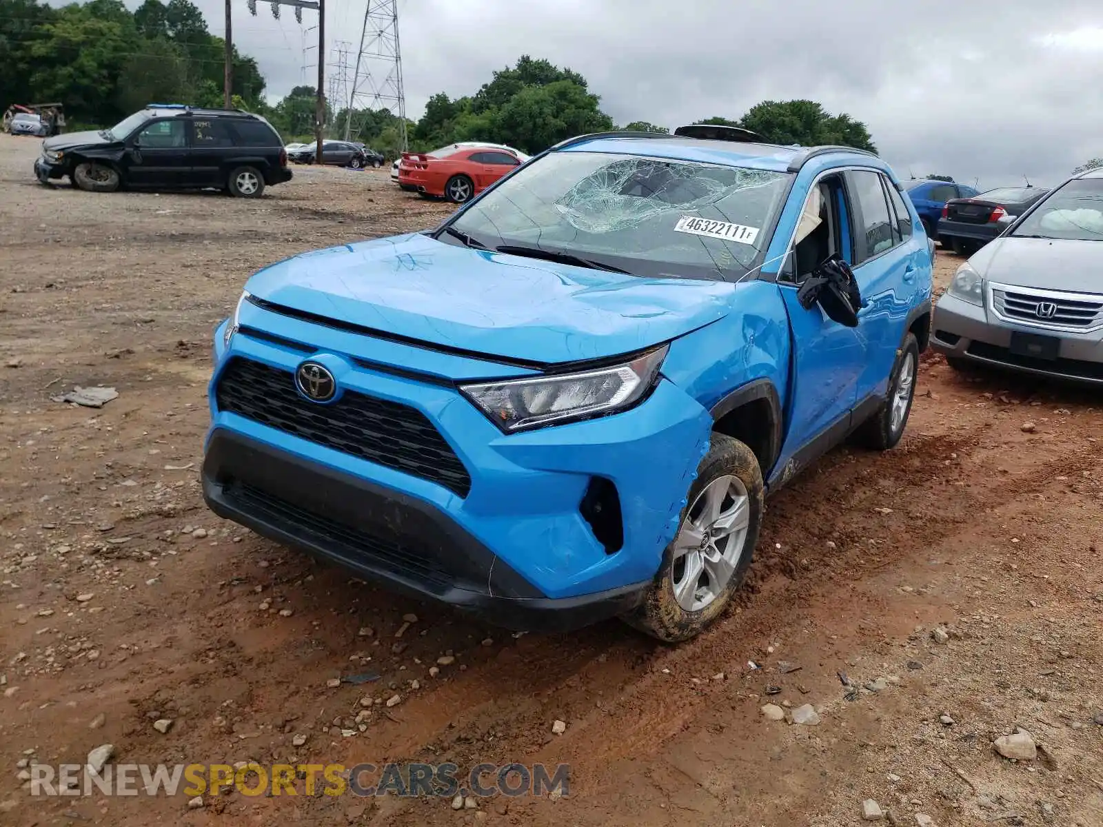 2 Photograph of a damaged car 2T3W1RFV3KC012089 TOYOTA RAV4 2019