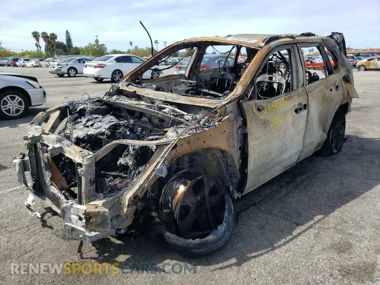 2 Photograph of a damaged car 2T3W1RFV4KC011369 TOYOTA RAV4 2019