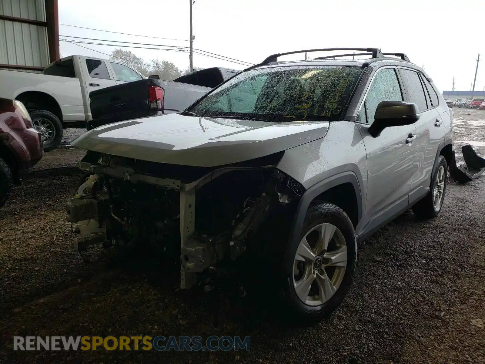 2 Photograph of a damaged car 2T3W1RFV5KC025166 TOYOTA RAV4 2019