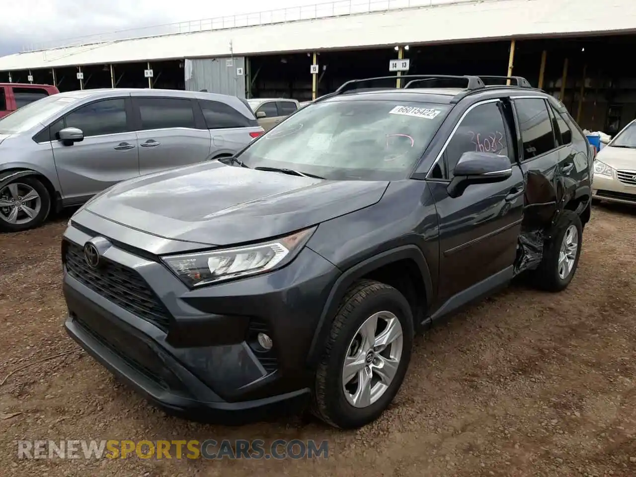 2 Photograph of a damaged car 2T3W1RFV6KC020428 TOYOTA RAV4 2019