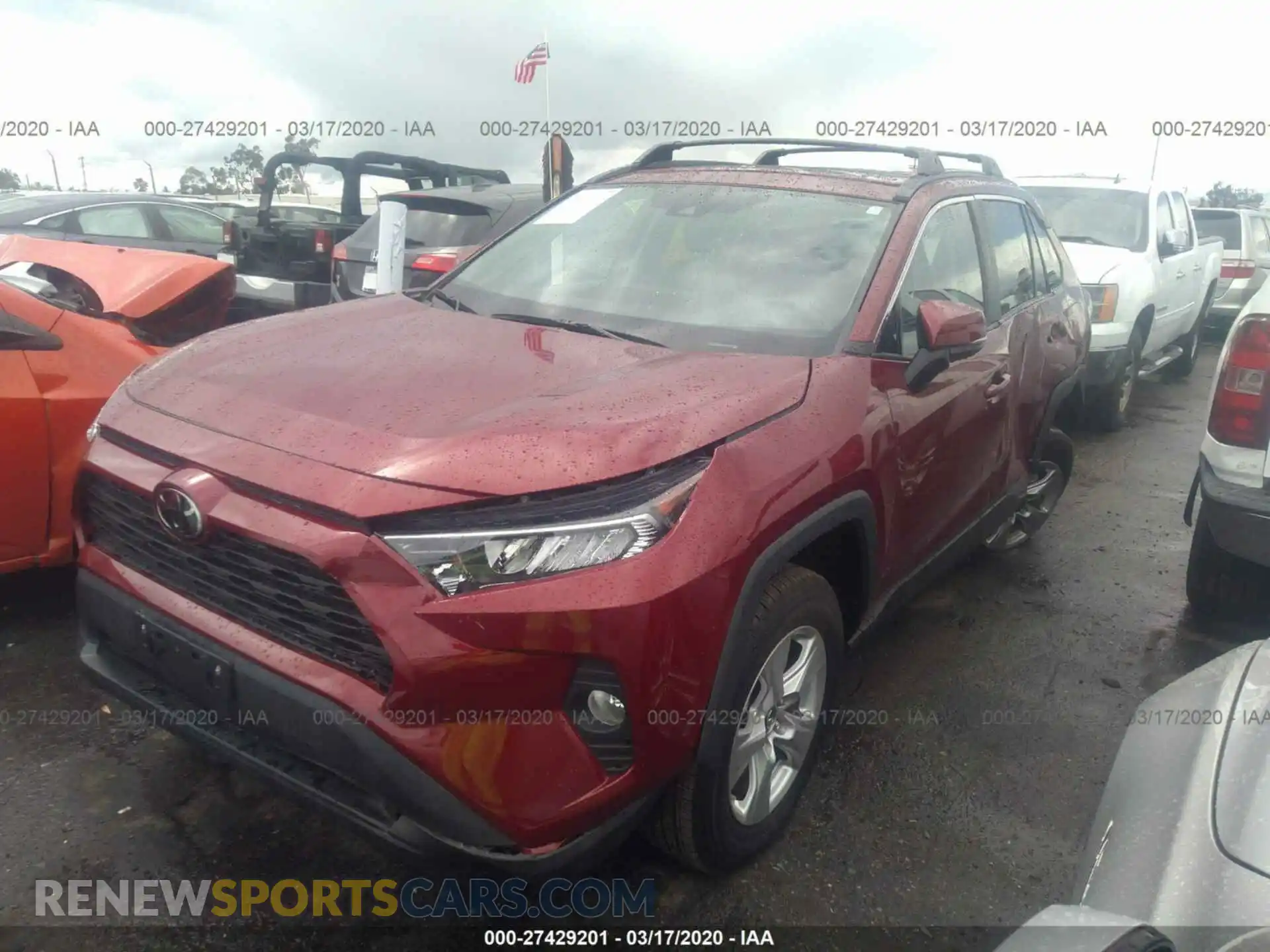 2 Photograph of a damaged car 2T3W1RFV6KW010237 TOYOTA RAV4 2019