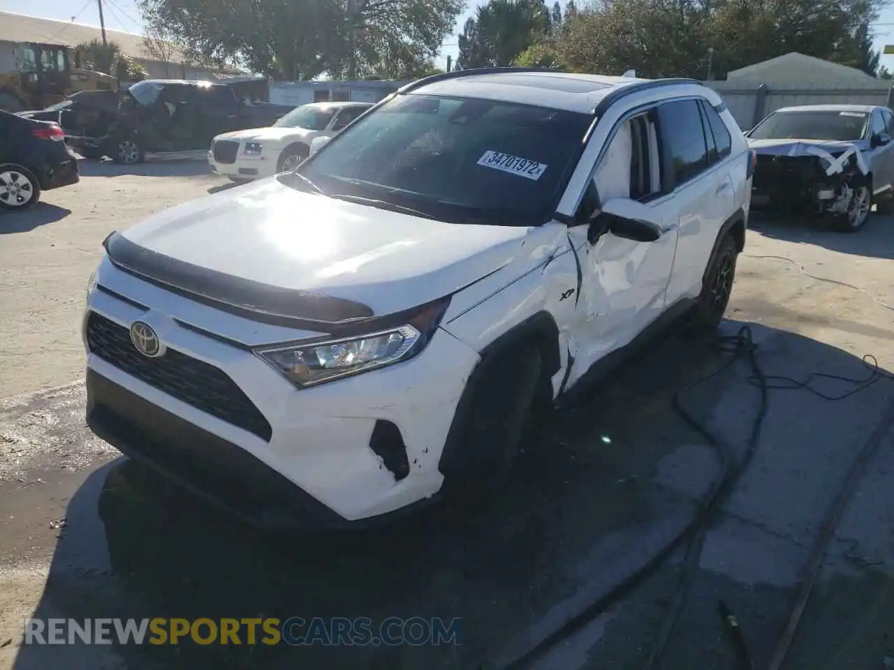 2 Photograph of a damaged car 2T3W1RFV9KW053017 TOYOTA RAV4 2019