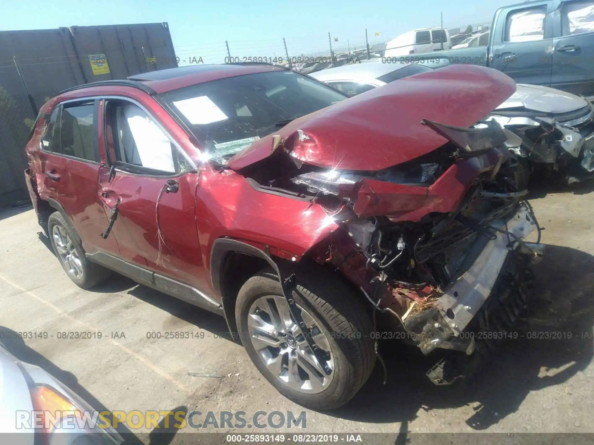 1 Photograph of a damaged car 2T3Y1RFV9KC007701 TOYOTA RAV4 2019