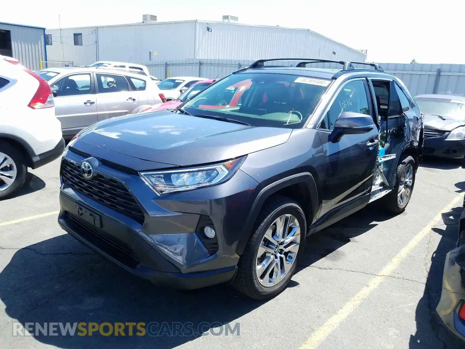 2 Photograph of a damaged car JTMA1RFV7KD507191 TOYOTA RAV4 2019