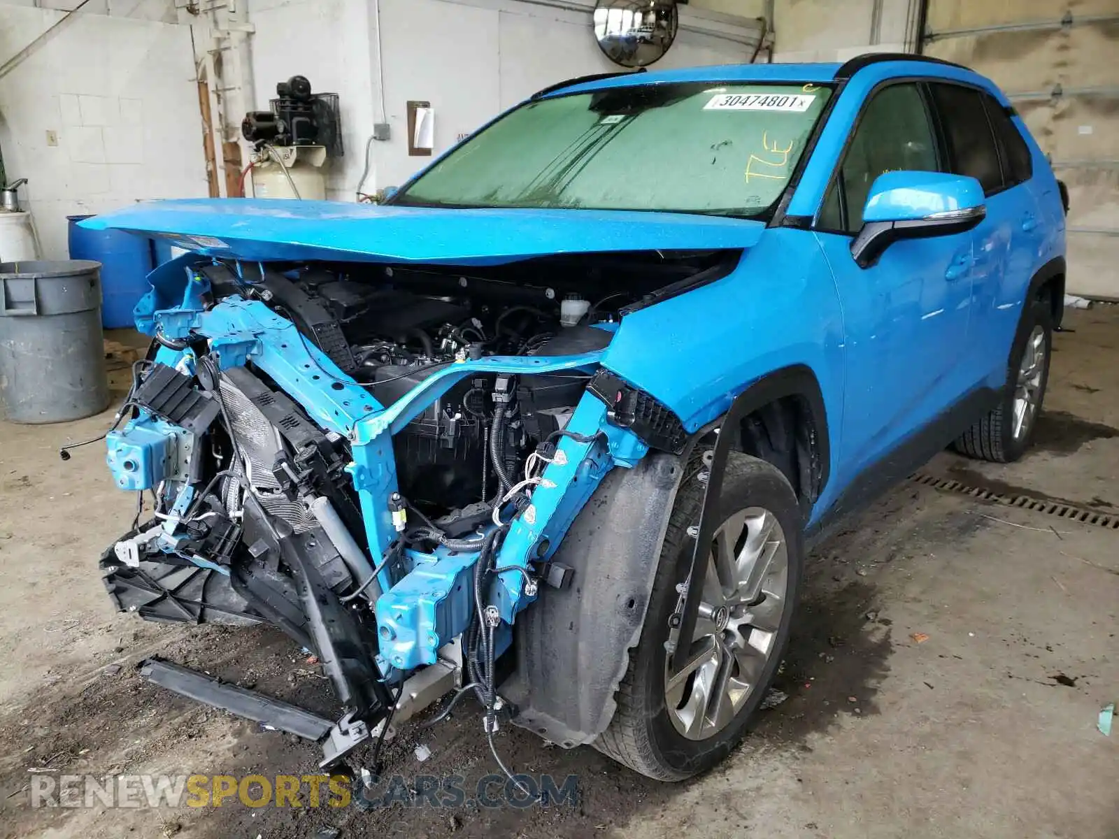 2 Photograph of a damaged car JTMA1RFV7KD512181 TOYOTA RAV4 2019