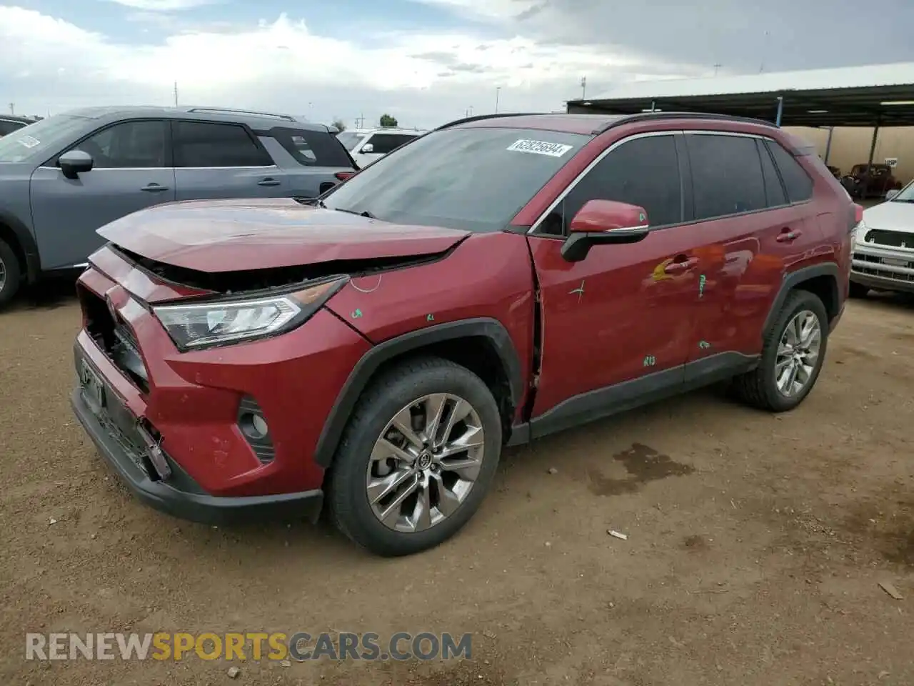 1 Фотография поврежденного автомобиля JTMA1RFVXKD018199 TOYOTA RAV4 2019