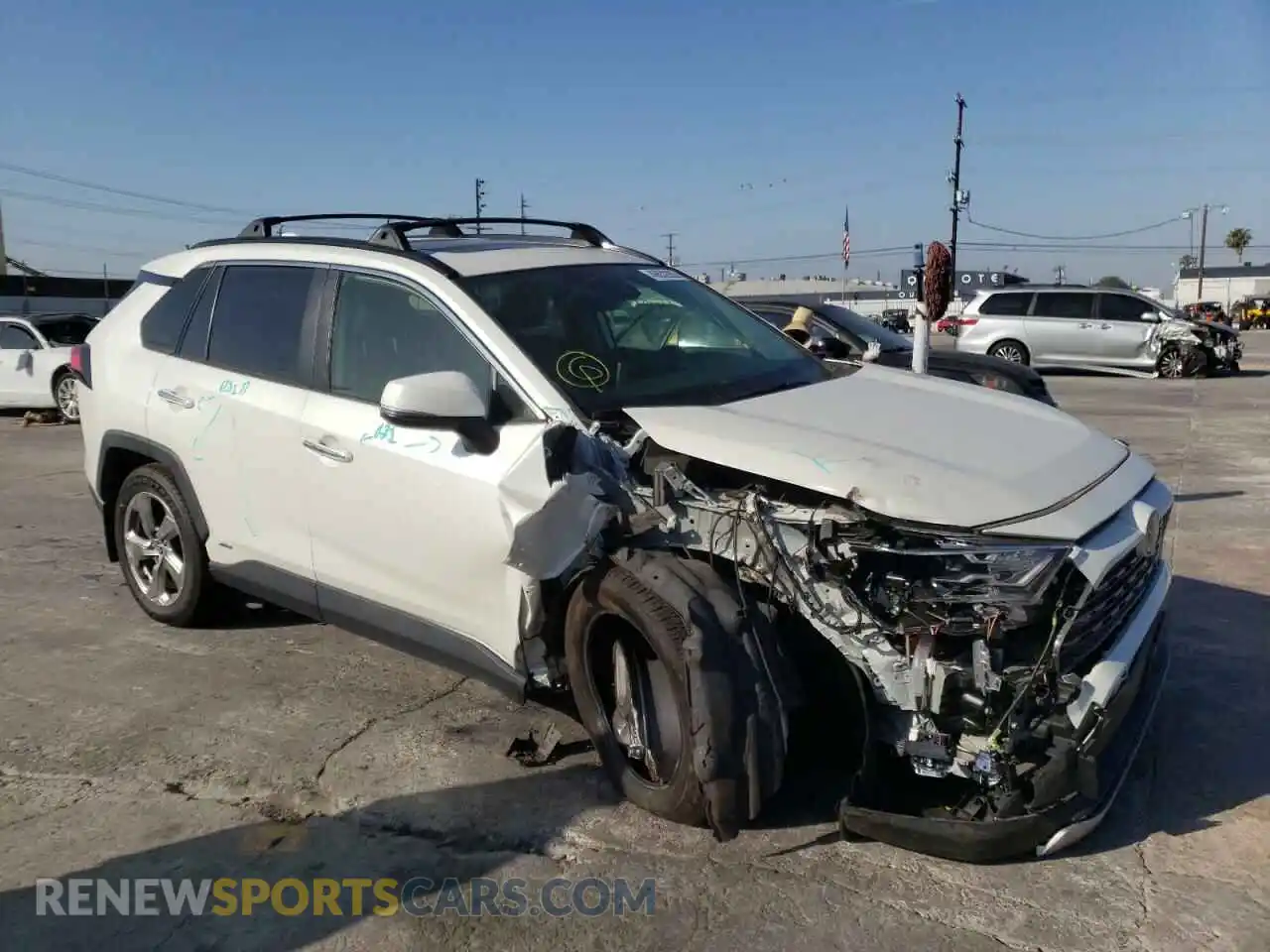 1 Photograph of a damaged car JTMDWRFV7KD035850 TOYOTA RAV4 2019