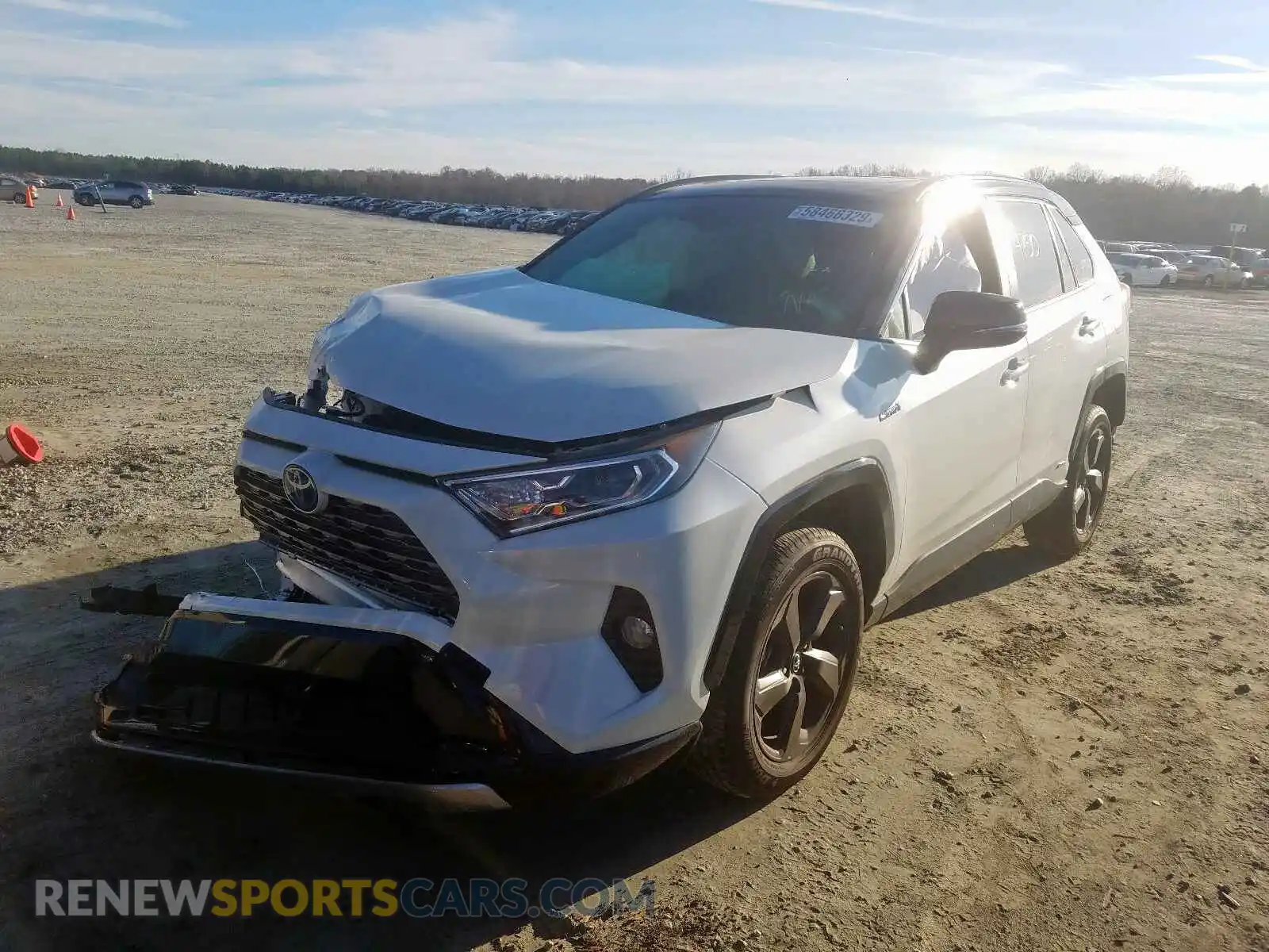 2 Photograph of a damaged car JTMEWRFV0KD510310 TOYOTA RAV4 2019