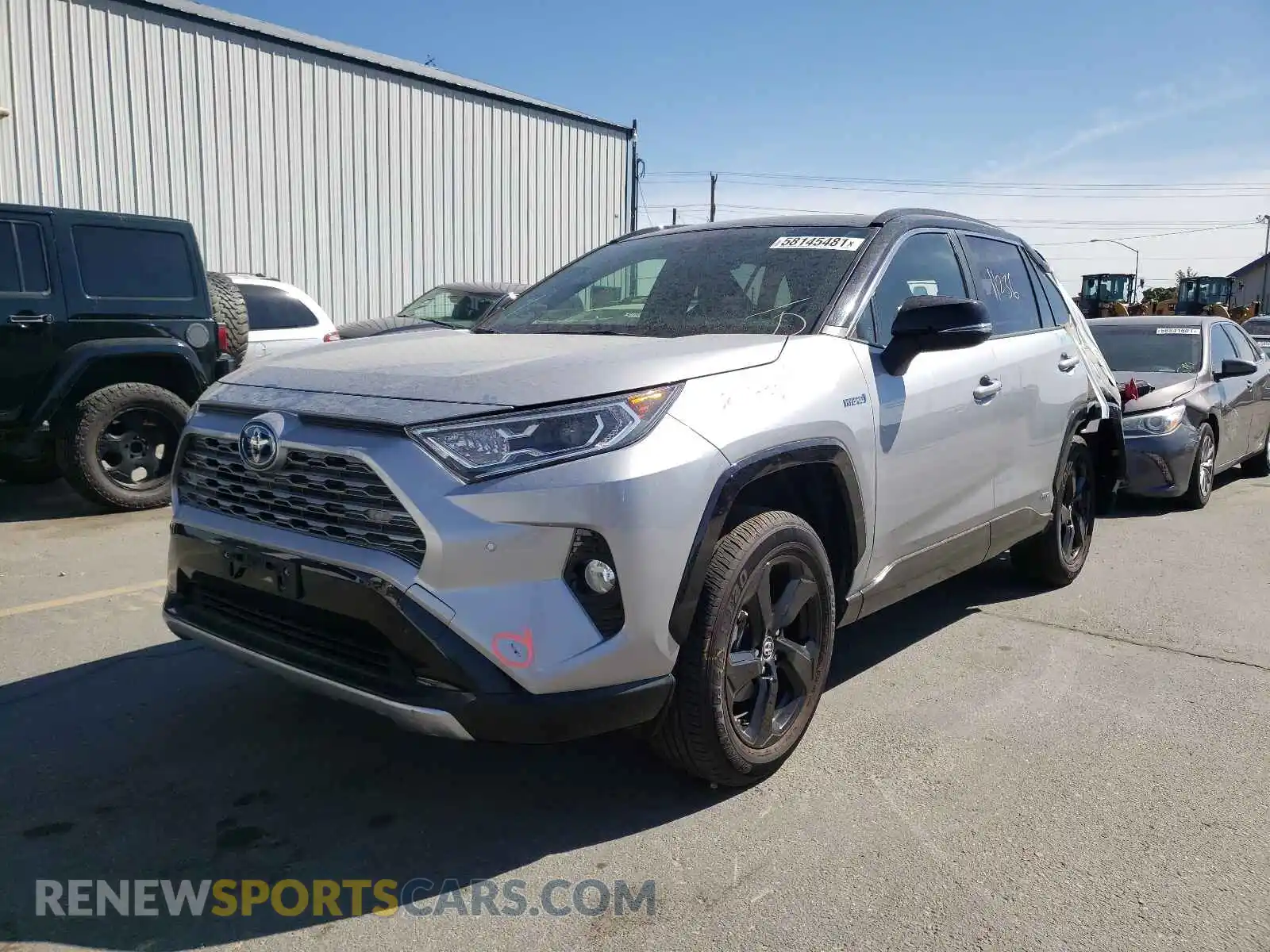 2 Photograph of a damaged car JTMEWRFV1KD502720 TOYOTA RAV4 2019