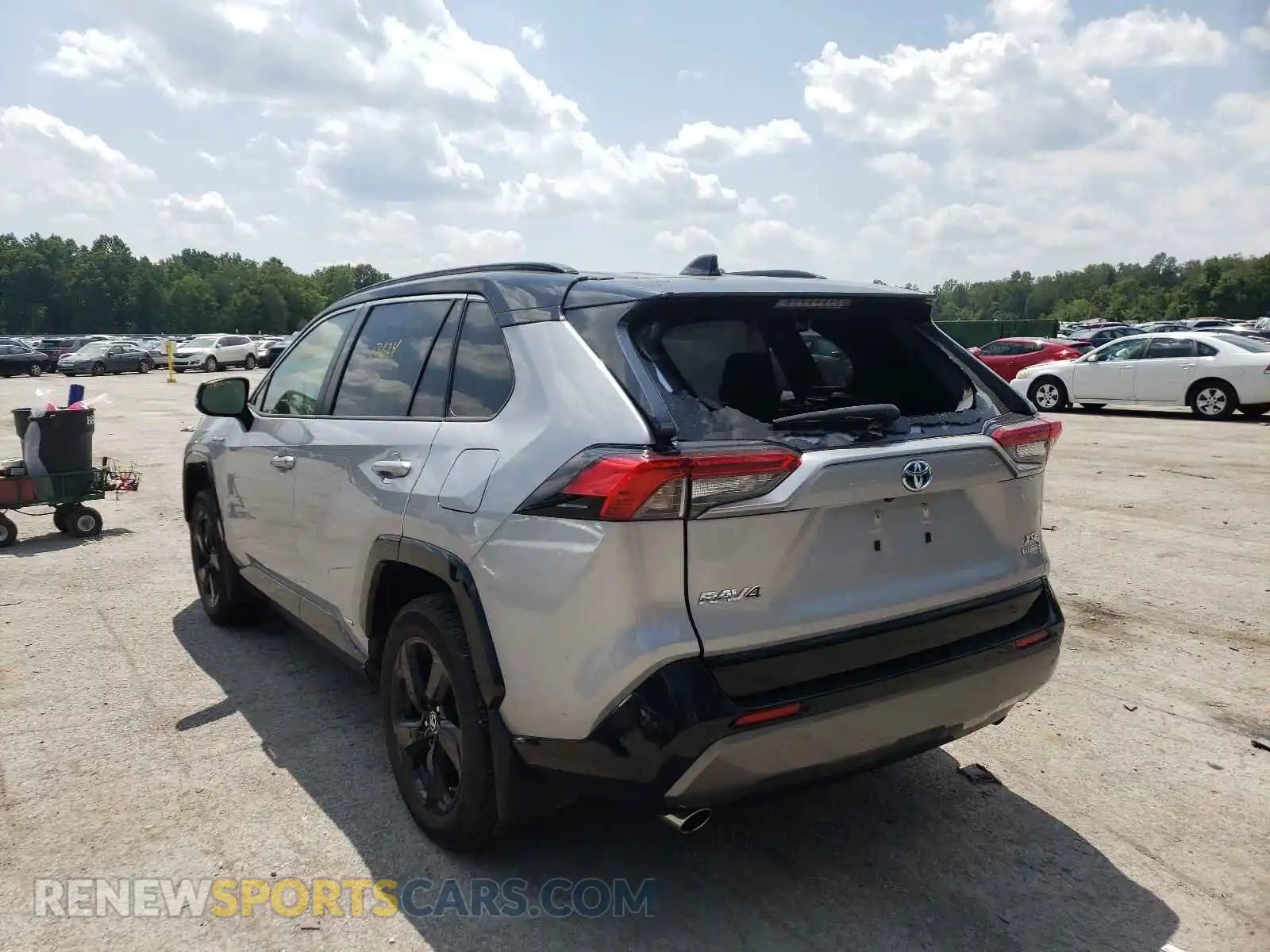 3 Photograph of a damaged car JTMEWRFV1KD514009 TOYOTA RAV4 2019