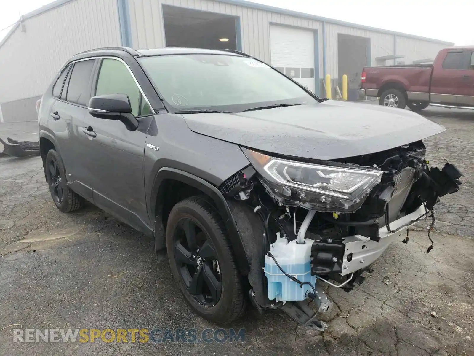 1 Photograph of a damaged car JTMEWRFV3KD516103 TOYOTA RAV4 2019