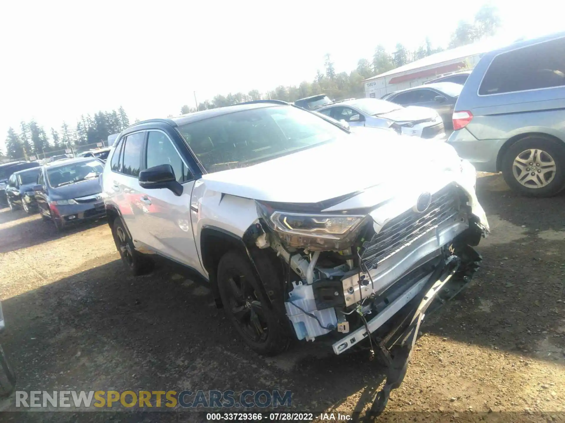 1 Photograph of a damaged car JTMEWRFV4KJ020034 TOYOTA RAV4 2019