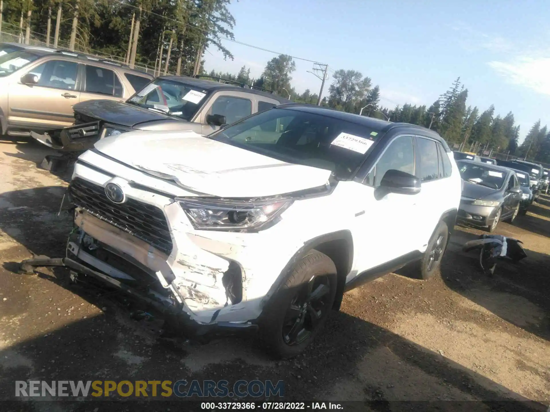 2 Photograph of a damaged car JTMEWRFV4KJ020034 TOYOTA RAV4 2019