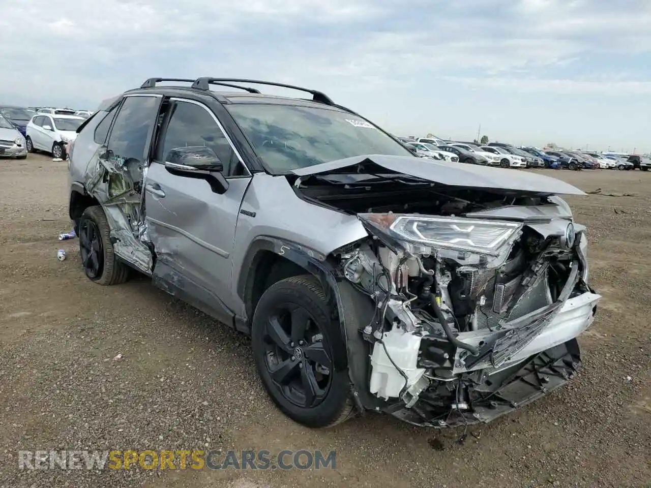 1 Photograph of a damaged car JTMEWRFV5KD523151 TOYOTA RAV4 2019