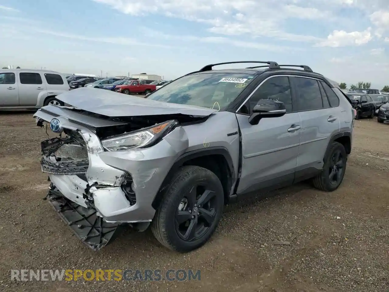 2 Photograph of a damaged car JTMEWRFV5KD523151 TOYOTA RAV4 2019