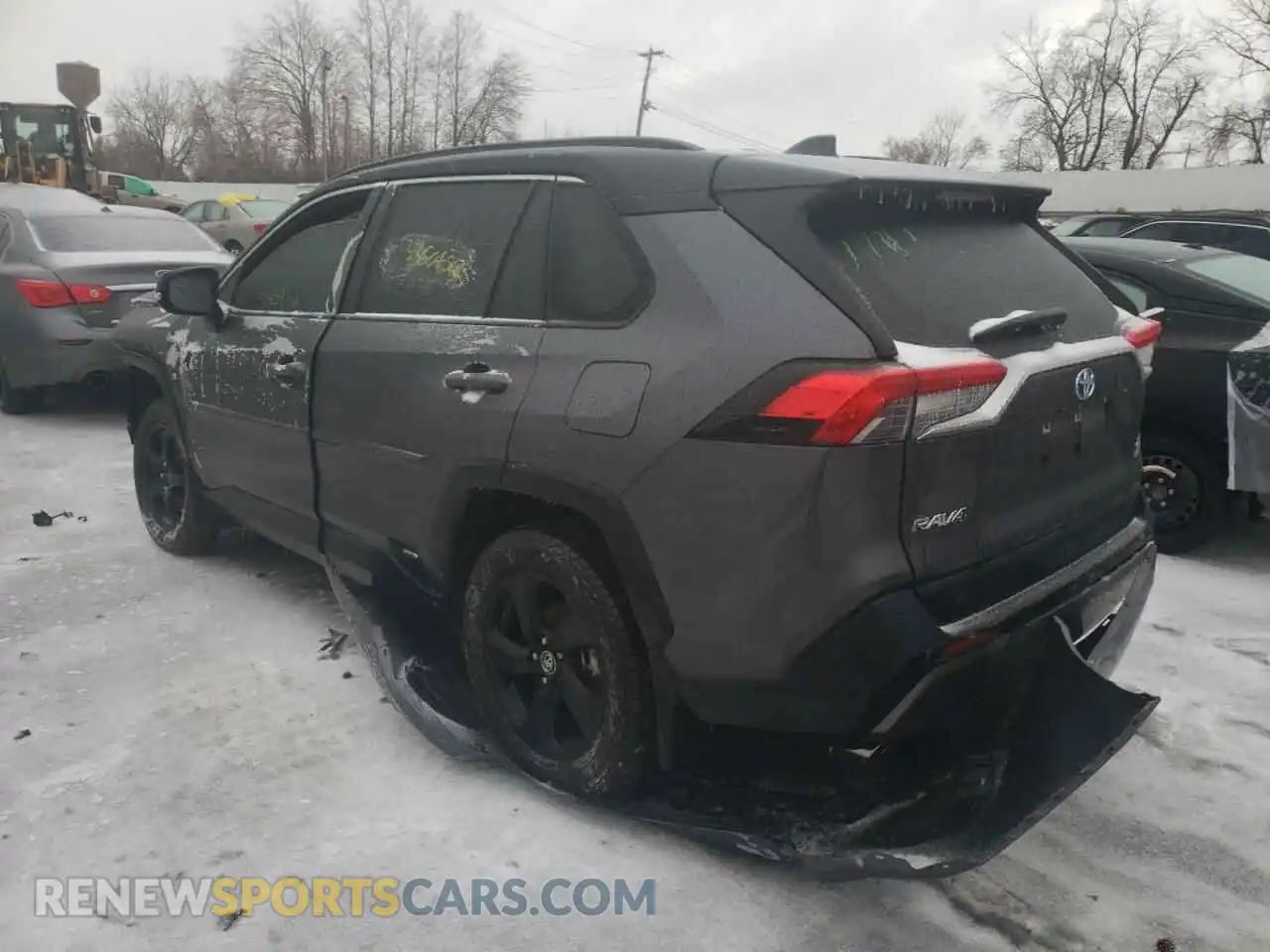 3 fotografías del automóvil dañado JTMEWRFV7KD509834 TOYOTA RAV4 2019