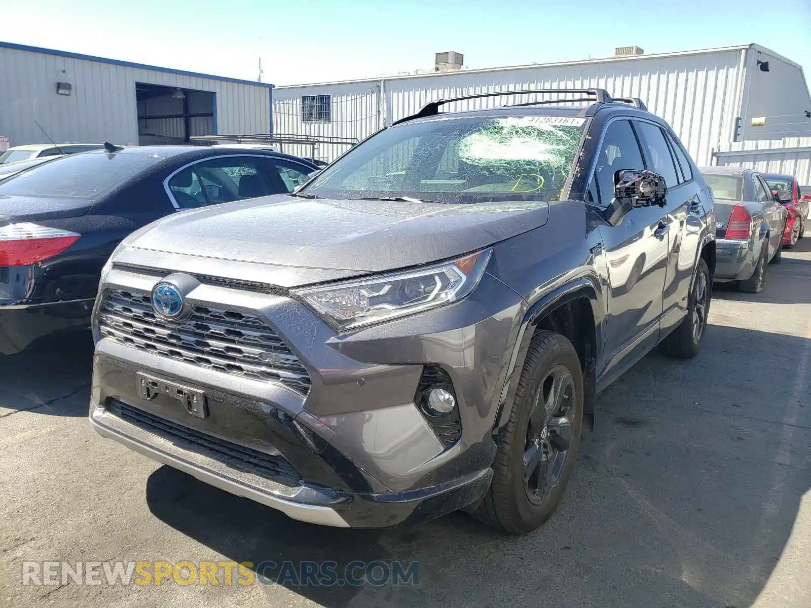2 Photograph of a damaged car JTMEWRFV7KD517092 TOYOTA RAV4 2019