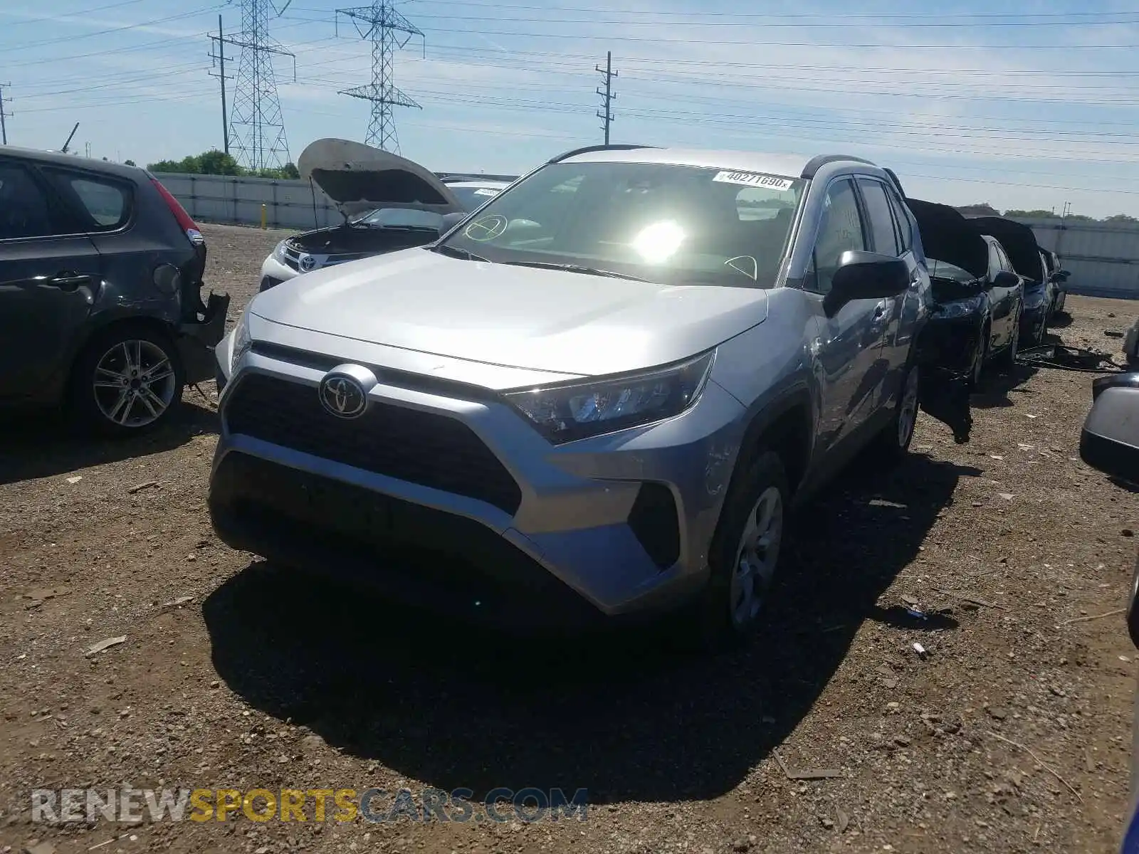 2 Photograph of a damaged car JTMF1RFV2KD510974 TOYOTA RAV4 2019