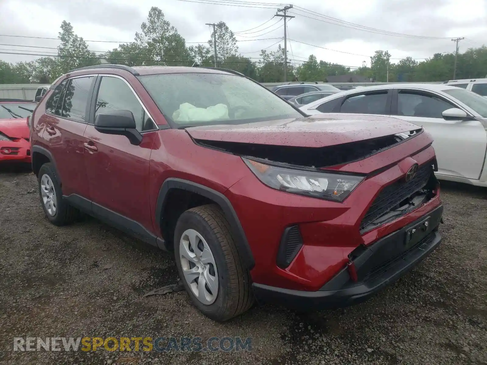 1 Photograph of a damaged car JTMF1RFV3KD008751 TOYOTA RAV4 2019